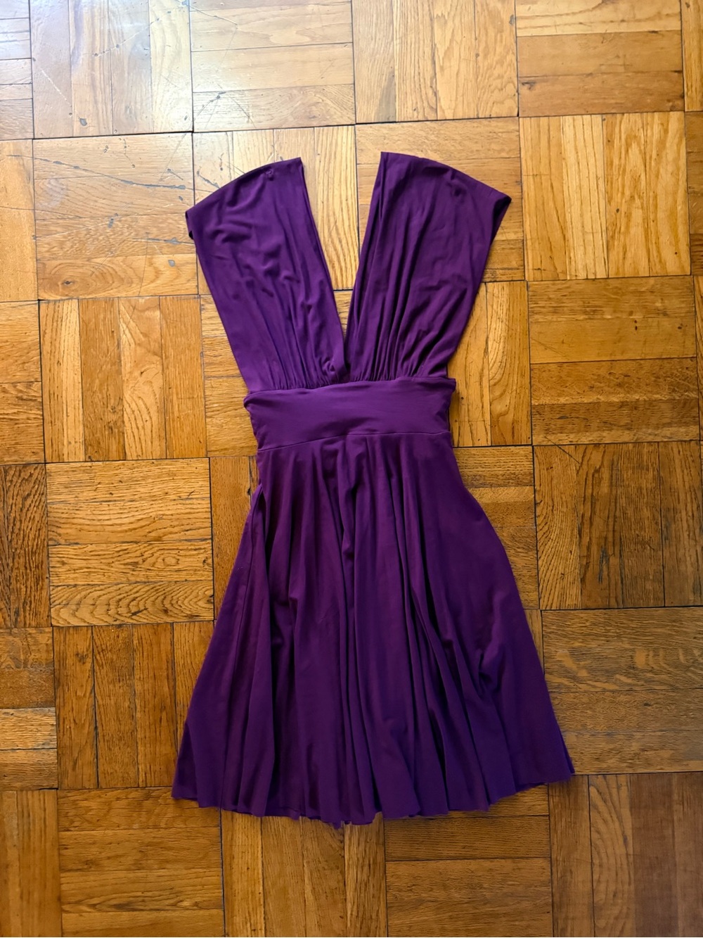 Vintage Purple Midi Dress